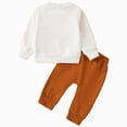 thumbnail image 6 of NOLDARES Toddler Boy Clothes Cartoon Cotton Fall Winter Long Sleeve Sweatshirt and Pants Kids Outfit Set 2pcs Clothing(White,18-24 M), 6 of 7