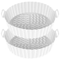 thumbnail image 2 of 2 Pcs Pot en Silicone pour Friteuse à Air Chaud avec Poignée Doublure Réutilisable pour Friteuse à Air Panier en Silicone pour Friteuse à Air 7.87 Pouces Accessoires pour Friteuse à Air Four Micro-Ondes, 2 of 10