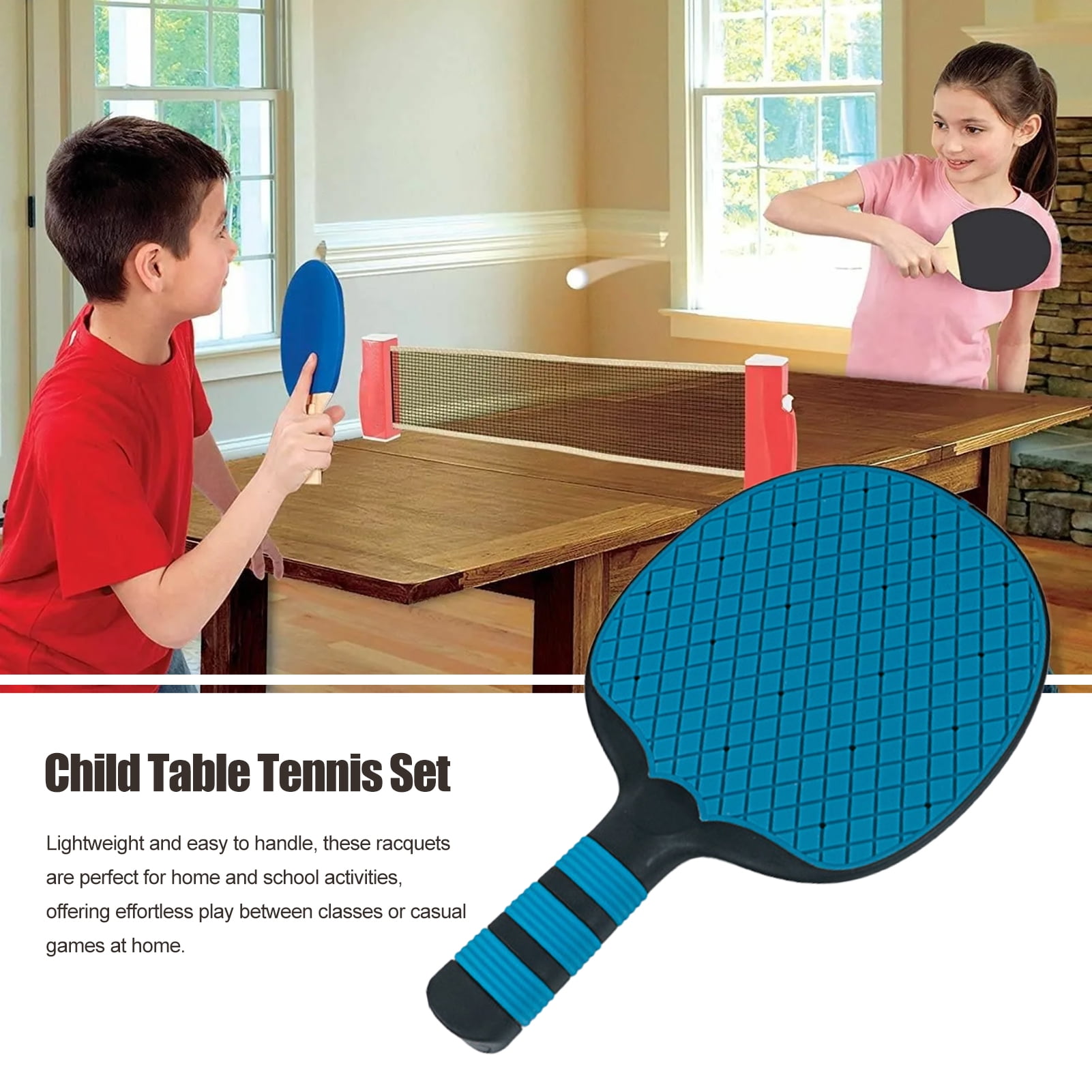YIFAEUX Ping Pong Paddles Silicone Table Tennis Racket Pingpong Training Bat with Ergonomic Handle for Beginner