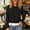 Black, variant on Women Layered Sweatshirt Sevevn Crew Neck Long Sleeve Fake Two Piece Casual Pullover Tops for Daily Casual Outfits
