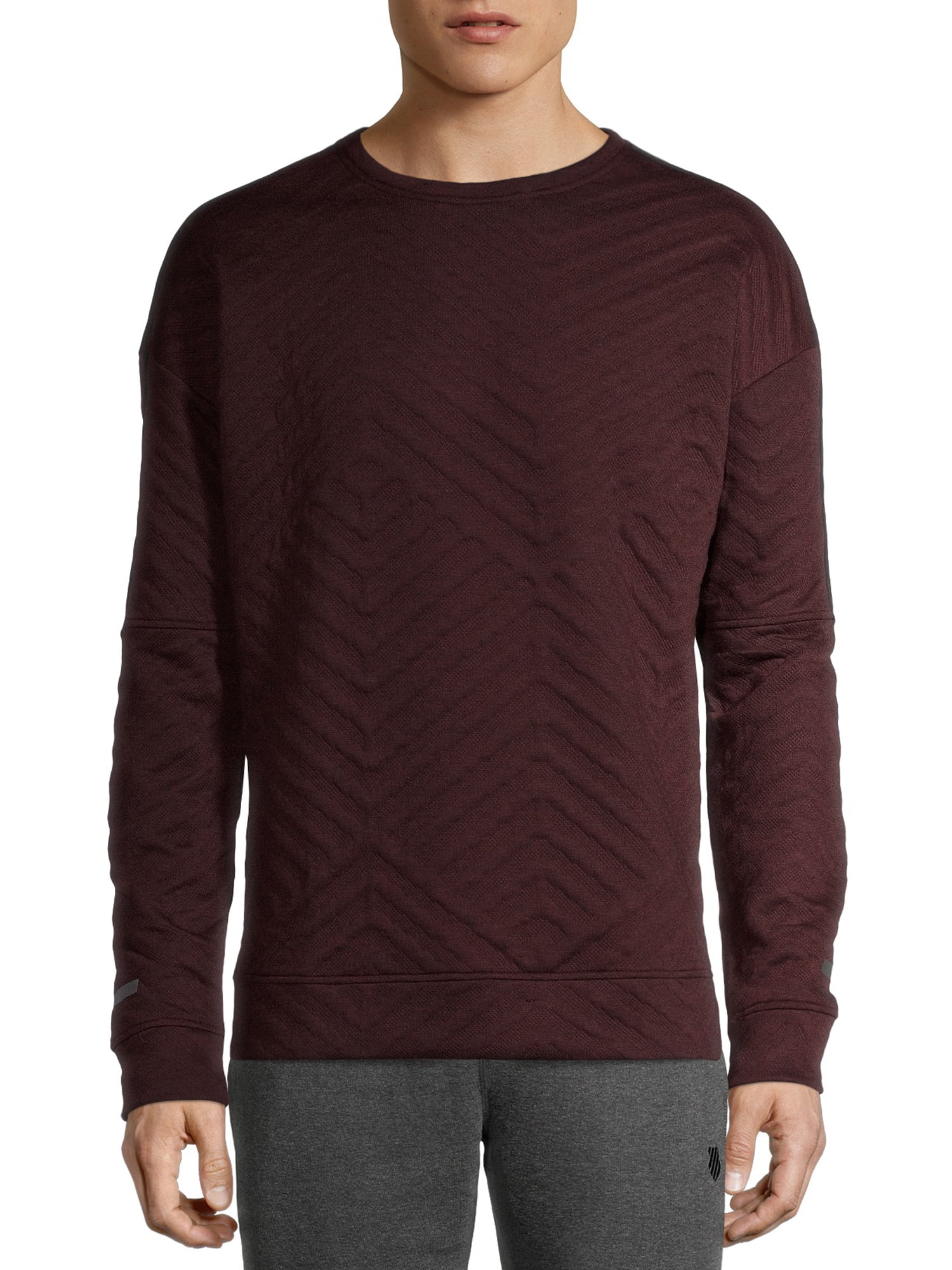 Apana Men's Jacquard Sweatshirt with Drop Shoulders - Walmart.com