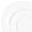 Milk White, variant on Smarty Matte Charcoal Gray Round Disposable Plastic Wedding Value Set (60 Guests)