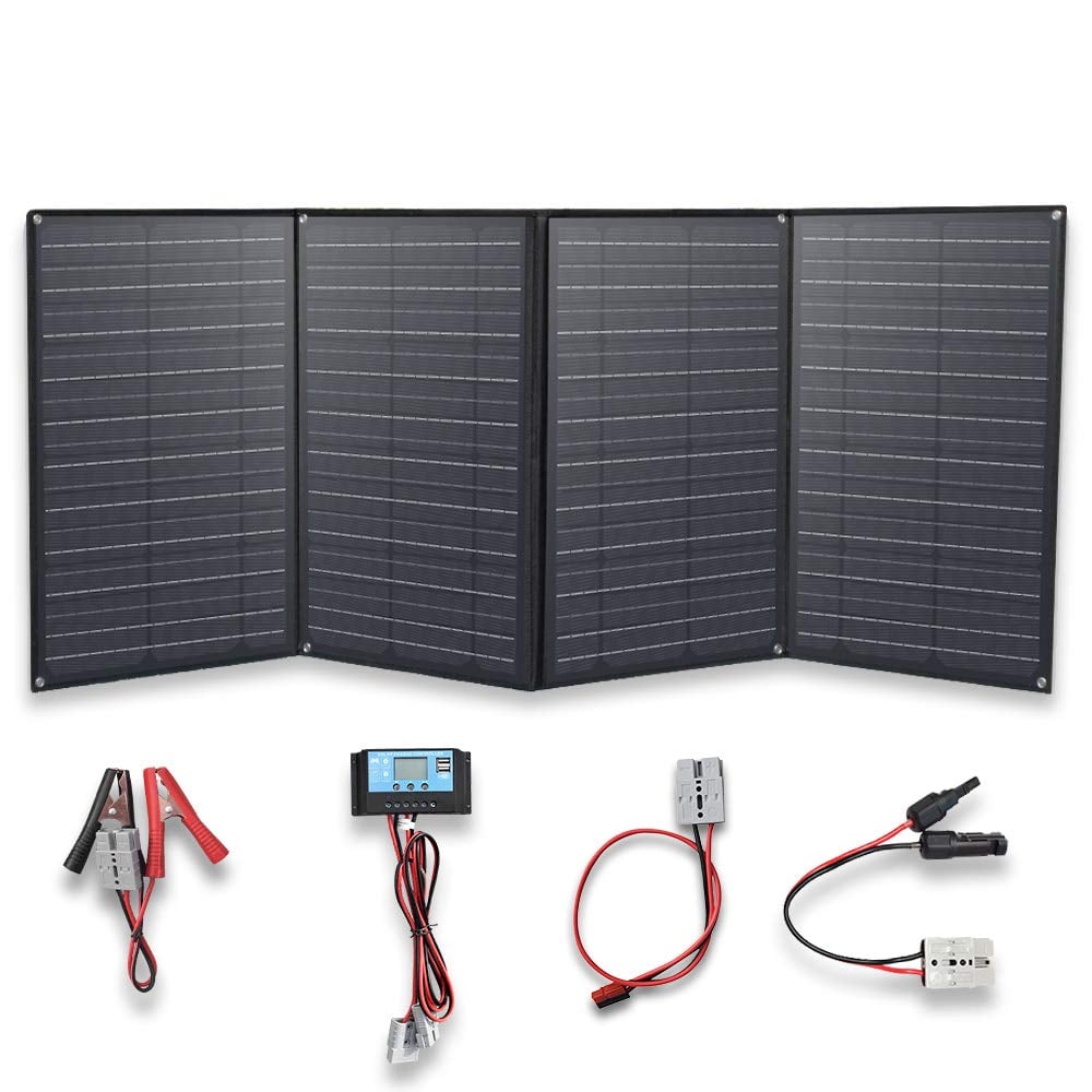 XINPUGUANG 200w 12v Foldable Solar Panel Kit 4 X 50 Watt Solar Charger 20A Charge Controller For