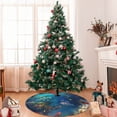 thumbnail image 7 of Lsque Underwater Fish Turtle Print Christmas Tree Skirt, Tree Skirt with Ties or Velcro, Perfect for Holiday Decorations, Halloween, and New Year-48", 7 of 7