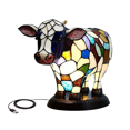 thumbnail image 1 of Animal Table Lamp, Multicolor Cow Bedside Table Lamp with USB Ports, Bedside Lamp for Living Room Bedroom, 1 of 6
