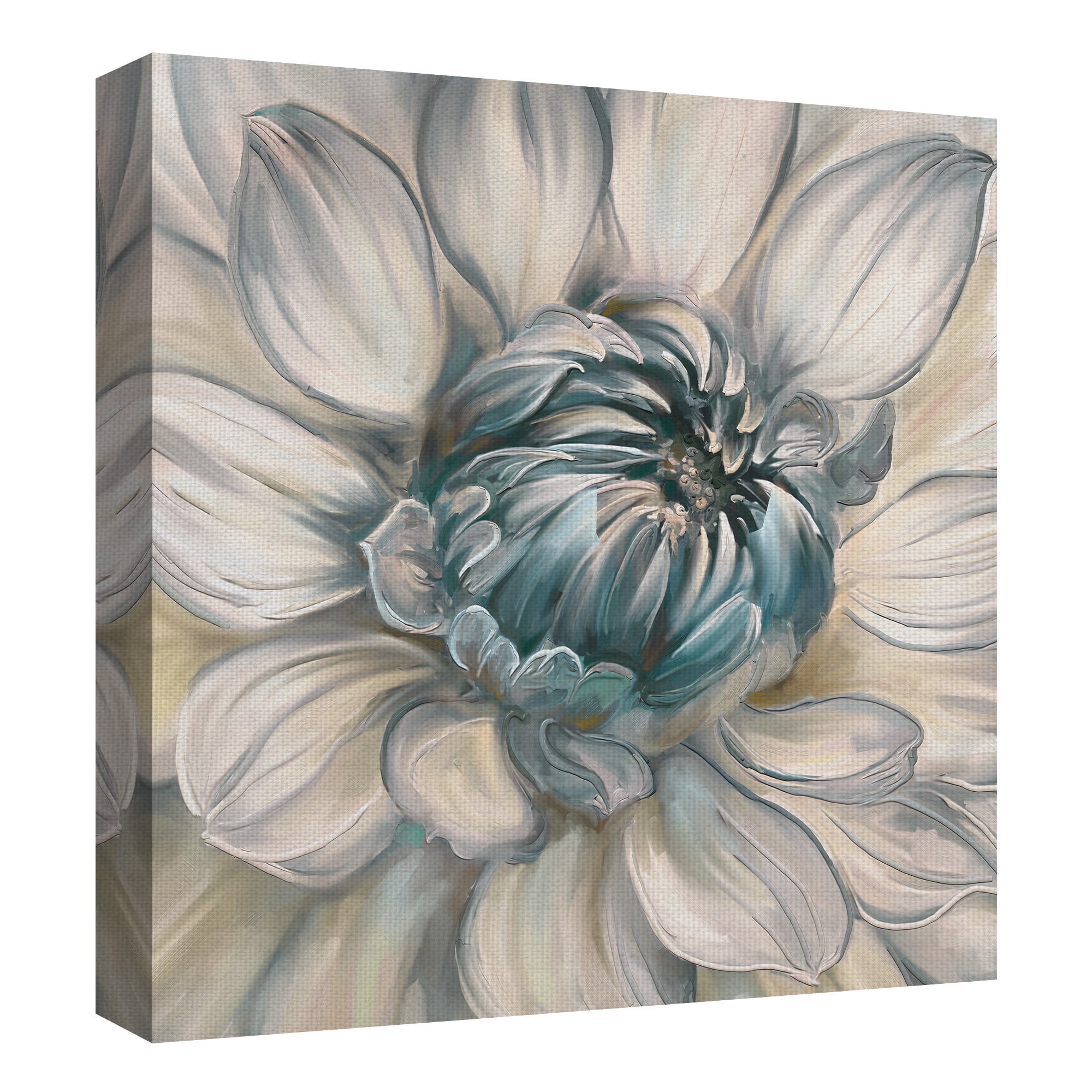 Masterpiece Art Gallery Daytime Dahlia Blue II By Studio Arts Canvas Art Print 24" x 24"
