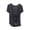 Dark Gray, variant on Fsgntruao Women‘s Casual Fashion Solid Color V-Neck Summer Short Sleeve Camisole Blouse T-shirt Top