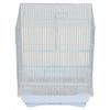 13.3 x 10.8 x 16.5 in. Flat Top Medium Parakeet Cage, White