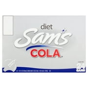 Sams Cola Diet Soda Pop, 12 fl oz, 24 Pack Cans