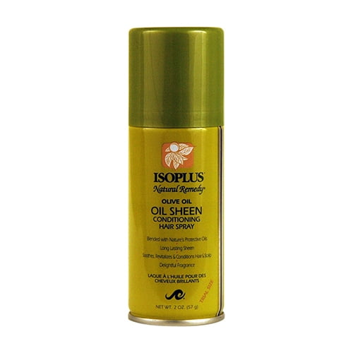 Isoplus Natural Remedy Olive Oil Sheen Conditioning Hair Spray, 2 Oz, 6