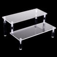thumbnail image 4 of Tier Acrylic Rack Perfume Makeup Organizer Shelves Showcase 2 Ladder, 4 of 6