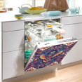 thumbnail image 2 of Yayeee Magnetic Dishwasher Cover for The Front Decoration Home Kitchen Machine Sticker Protector, Geometric Eagle, 2 of 6