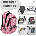 thumbnail image 2 of Yuyamidu Strawberry Axolotl Backpack for Girls 6-10 Elementary School 2nd-4th Grade Cute Lightweight Multiple Compartments Bookbag with Padded Shoulder Straps Back to School Gifts, 2 of 8