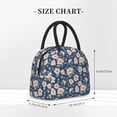 thumbnail image 2 of Fotbe Flower Bolsa de Almuerzo con Estampado, Lonchera Aislada, Contenedor de Comida Reutilizable Tipo Cooler a Prueba de Fugas, 2 of 6
