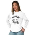 thumbnail image 4 of Set Free By Truth Christian Faith Plus Size Long Sleeve Graphic Tee Shirt Brisco Brands 3X, 4 of 5