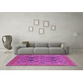 thumbnail image 3 of Ahgly Company Indoor Square Oriental Pink Traditional Area Rugs, 8' Square, 3 of 4