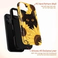 thumbnail image 4 of Black Cat with Sunflowers Phone Case – Cute & Vibrant Floral Phone Case for iPhone 16 15 14 13 12 11 Pro Max Plus Mini, 4 of 6