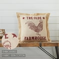 thumbnail image 5 of VHC Brands Cider Mill Olde Farmhouse Pillow, Tan & Red, 18x18, 5 of 6
