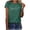 Green, variant on Women's Heart Graphic T Shirt Casual Short Sleeve Crew Neck Loose Fit Tee Summer Fashion Clothing for Women