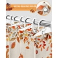 thumbnail image 5 of Fall Shower Curtain Hello Fall Bathroom Curtains with Hooks, Waterproof Fabric Autumn Leaves Thanksgiving Bath Shower Curtains Set for Bathroom Bathtubs Decor 72x72 Inch, 5 of 7