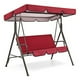 thumbnail image 3 of Funda protectora para silla columpio de jardín, funda para silla columpio de jardín de 3 plazas, duradera y Rojo, 3 of 8