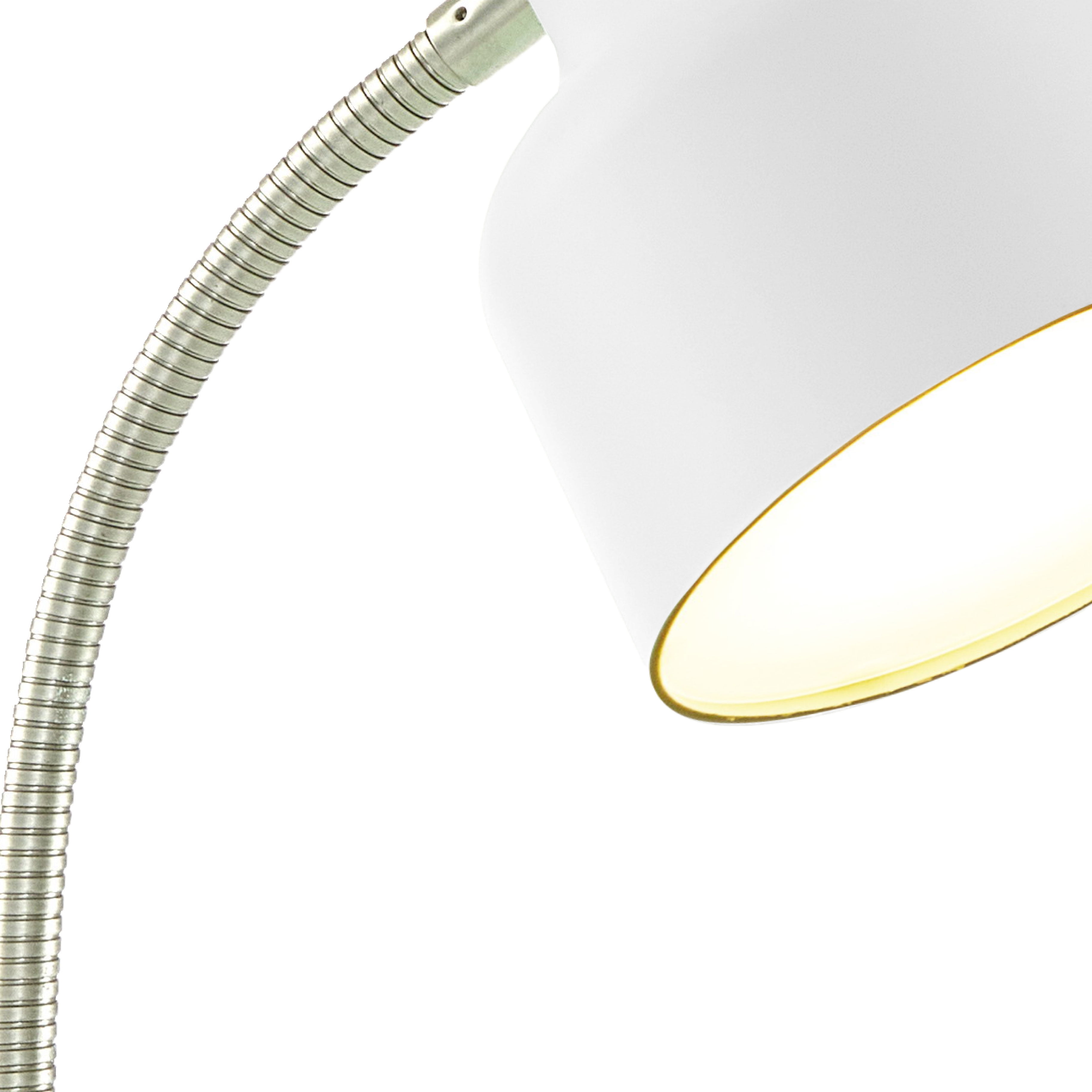 Mainstays 17" LED Catch-All Base & AC Outlet Adjustable Flexible Desk Lamp
