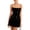 Black, variant on Women's Party Dress Club Dress Sleeveless Square Neck Adjustable Straps Bow Tie A Line Sequin Dress for Cocktail Banquet,White,XL