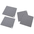 thumbnail image 6 of Masteelf 4 Pcs Pot Pad Pattern Placemat Kitchen Wok Mat 18X18CM Grey, 6 of 8