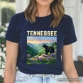 thumbnail image 6 of Scenic Tennessee State Great Smoky Mountains T-Shirt, Black Bear and Wildflower Nature Tee  and Travel Souvenir, 6 of 10