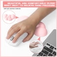 thumbnail image 3 of MANBASNAKE Cloud Mouse Pad Wrist,Ergonomic Leather Waterproof Coaster for PC,Pain Relief-Pink, 3 of 7