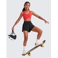 thumbnail image 3 of CRZ YOGA Girls Butterluxe Racerback Sports Bra Yoga Athletic Casual Tops Crop Kids Teen, 3 of 6