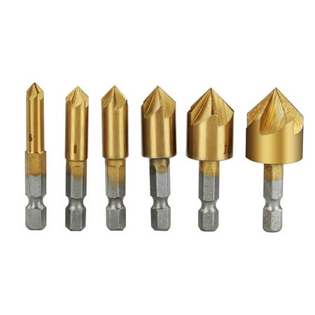 

6/8/9/12/16/19mm Countersink Drill Bit 1/4 Hexagon Shank Chamfer Counter Bit