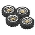 thumbnail image 2 of LYUMO 4pcs/set Racing Off-Road Vehicle Tires Rubber Tyre Wheel Rim for RC 1:10 Car Part, 1/10 Off-road Tires, RC Accessory, 2 of 8