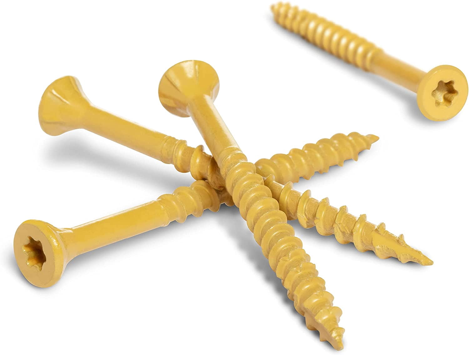 DeckPlus 48416 Tan Deck Screw, Steel - 5lb Box (#10 x 2.5")