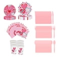 thumbnail image 1 of Día De San Valentín Platos De Papel Y Servilletas Vasos Para Compromisos Bodas Navideñas, 1 of 8