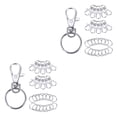 thumbnail image 2 of Cateissary Llaveros de 25 piezas, llavero Separable ligero, círculo en blanco redondo, resistencia a la corrosión con oro fino para manualidades Type1 NO1 Cateissary CBP215535, 2 of 6