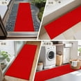 thumbnail image 6 of Christmas Red 2x6 Kitchen Runner Rug, Farmhouse Solid Red Color Modern Art Non-Skid Rubber Backing Large Rectangle Rugs - Living Room Bedroom Home Office, Indoor Floor Mat Carpets Washable Rug, 6 of 9