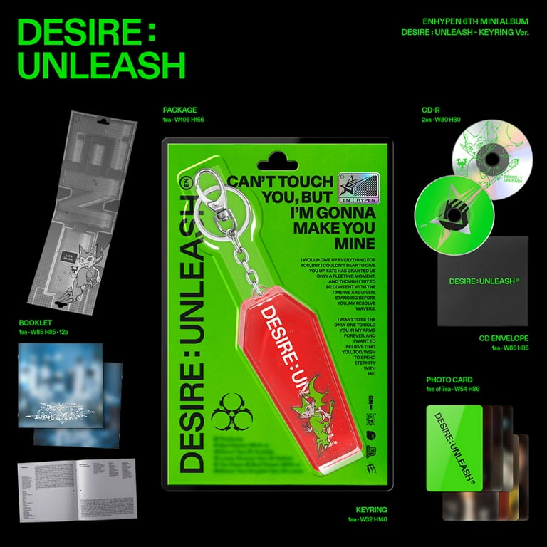 ENHYPEN - [DESIRE : UNLEASH] 6th Mini Album KEYRING Version