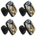 thumbnail image 2 of 4 Pcs Square Cabinet Handle Drawer Pulls Sunflower Butterfly Knobs with Screws Furniture Office Cabinet Knob Decoration, 2 of 7