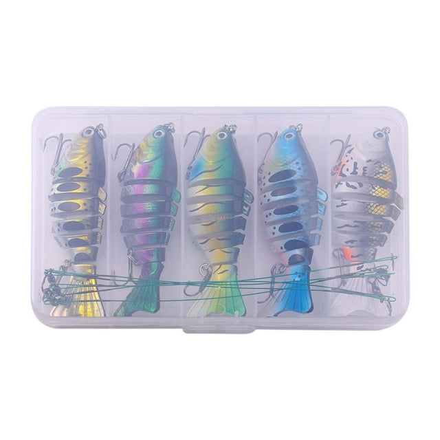 DestRes de pesca de múltiples articulaciones Twimbaits Cebos de pesca artificial señuelos de natación para perchas Carpa Lago Agua dulce Agua salada 10