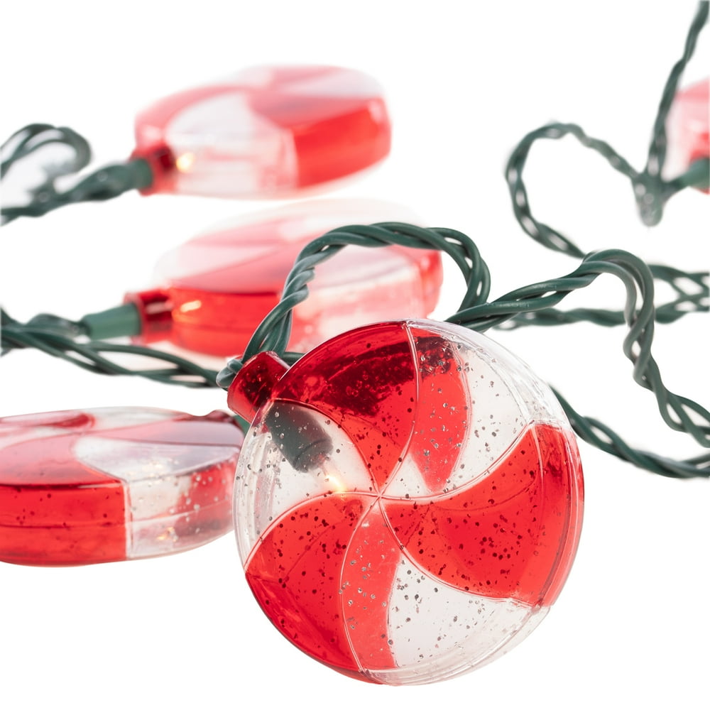 Light Ideas 8ft Plugin String Lights With 10 Large LED Bulbs Holiday
