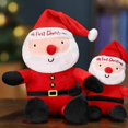 thumbnail image 5 of Peluche navideño para muñeca en miniatura de Papá Noel, decoración hecha a mano, suave para fiestas., 5 of 5