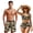Camo Duck, variant on Couples Bathing Suits Matching Set Pineapple Swimsuits for Women High Waisted Bathing Suit Men's Board Shorts Tummy Control Swimsuit Couples Matching Swimsuits Woman M