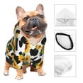 thumbnail image 3 of Haiem Cute Cow Print Sunflower C for Winter Dog Hoodie Sweatshirts with Pockets Warm Dog Clothes for Small Dogs Chihuahua-X-Small, 3 of 7