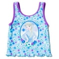thumbnail image 2 of Disney Frozen Elsa Little Girls Tankini Top and Bikini Bottom Swim Set Floral Light Blue 7-8, 2 of 5
