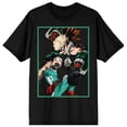 thumbnail image 5 of My Hero Academia Deku Katsuki Fight Men's Black T-shirt-Large, 5 of 6