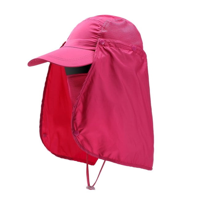 Femmes & Hommes Chapeau de Soleil Extérieur Protection UV Pêche Randonnée Casquettes avec Face Cou Rabat Couverture UPF 50+ Sportswear Accessoires