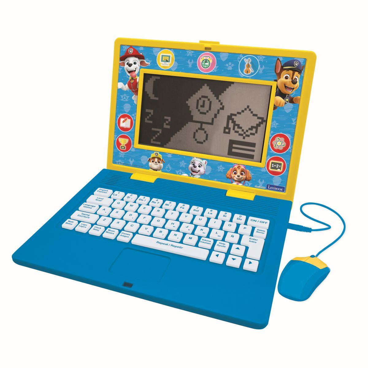 Lexibook Paw Patrol Bilingual Laptop, EN/ES, 170 Acts, Large Screen