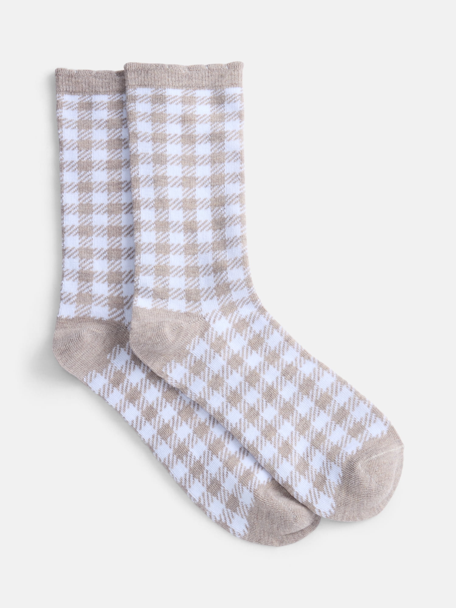 Joyspun Women’s Crew Dress Socks, 6-Pack, Size 4-10