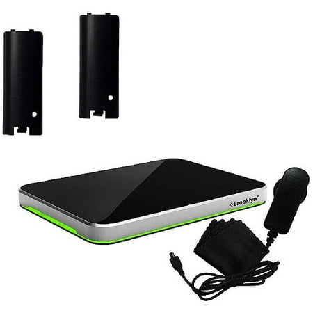 Brooklyn: Inductive Charger Station with Batteries: Black